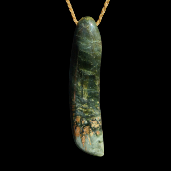 Roimata Tangiwai- Greenstone Teardrop Pendant