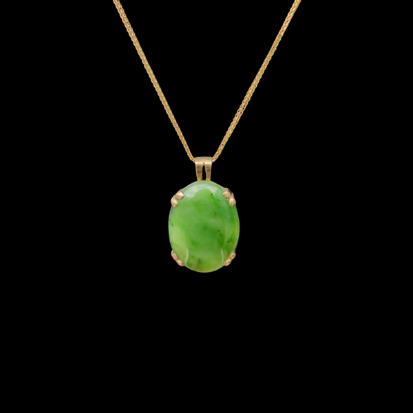 Porohita Koura Kahurangi- Gold Greenstone  Pendant