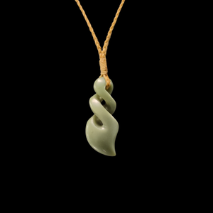 Pikorua Inanga - Greenstone Twist Pendant
