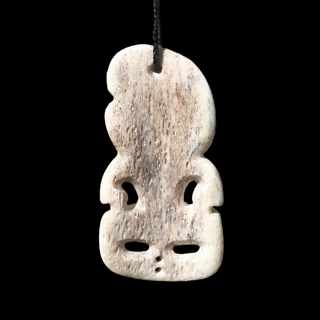 12pcs Imitation Yak Bone Necklace Tribal Tiki Man Totem Zealand Maori Tiki  Totem Amulet Pendant Necklace Jewelry