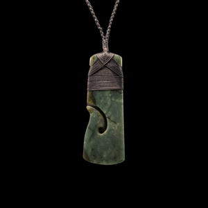 Hei Toki Matau Inanga - Greenstone Adze Pendant
