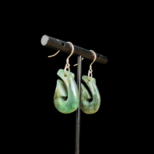 Mau Taringa Kahurangi - Pounamu Earrings