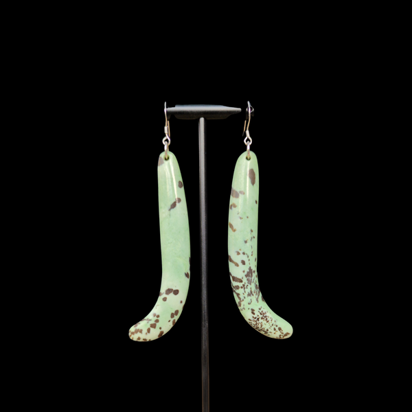 Mau Taringa Kōkopu  - Pounamu Earrings