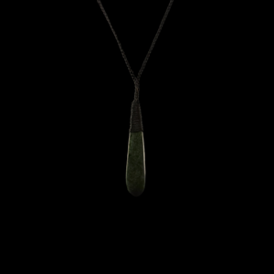 Roimata Kawakawa - Greenstone Teardrop Pendant