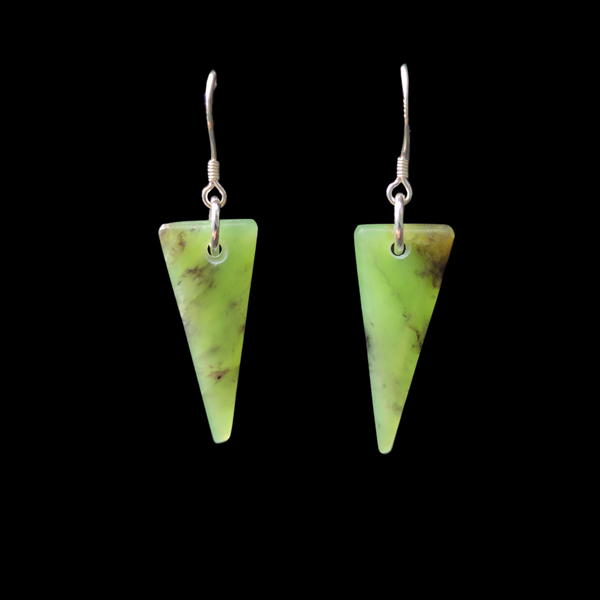 Mau Taringa Kahurangi - Pounamu Earrings