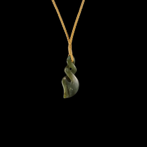 Pikorua Inanga - Greenstone Twist Pendant