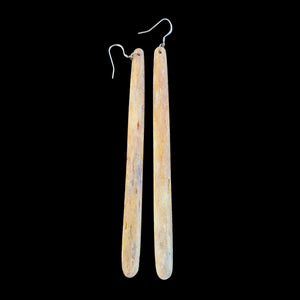 Whale Bone Mau Taringa - Drop Pendant Earrings