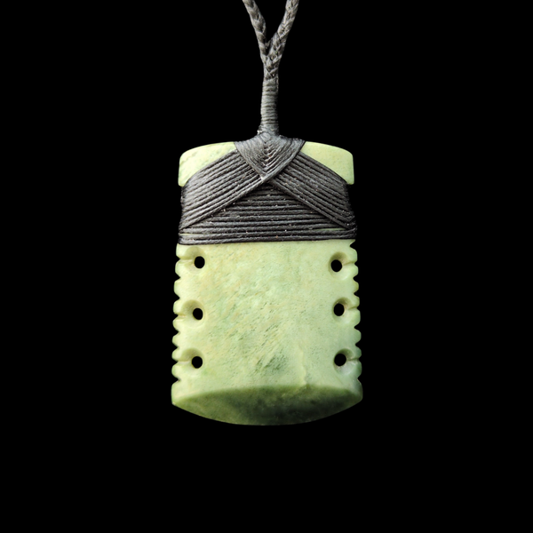 hei toki inanga greenstone adze pendant by sands carving studio
