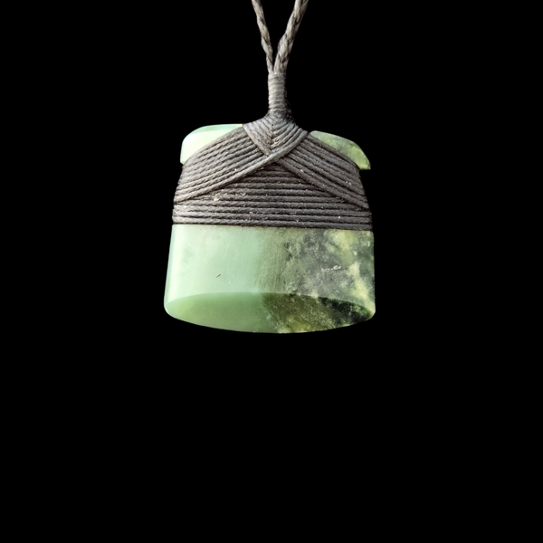 hei toki inanga greenstone adze pendant by sands carving studio