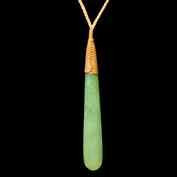 Roimata Inanga- Greenstone Teardrop Pendant