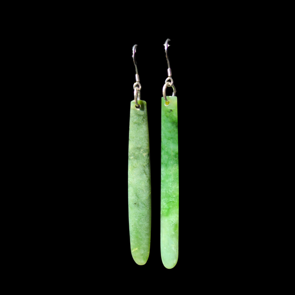 Mau Taringa Kahurangi - Pounamu Earrings