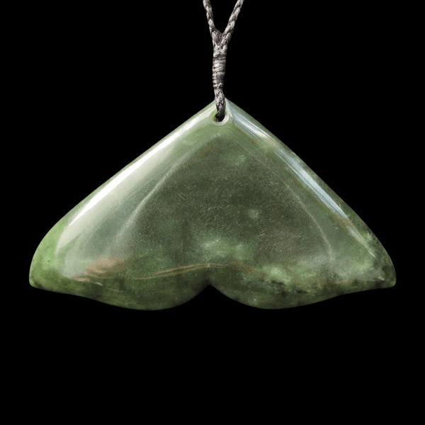 hiku tohora kawakawa greenstone whale tail pendant by sands