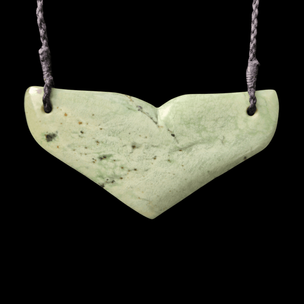 hiku tohora greenstone whale tail pendant by sands