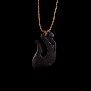 Onewa Manaia - Basalt Hook Pendant