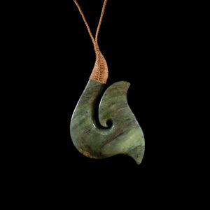Totoweka Matau - Pounamu Hook Pendant