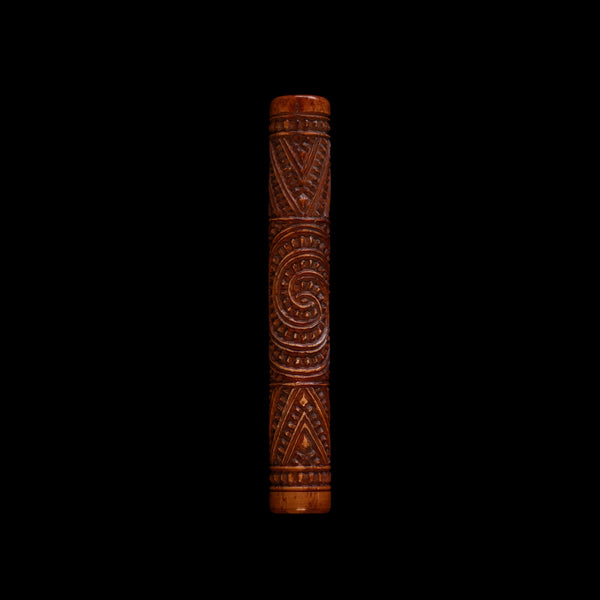 Antiqued Deer Bone Koauau - Short Flute