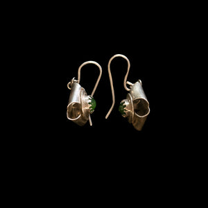 Kahurangi And Sterling Silver Mau Taringa - Pounamu Earrings