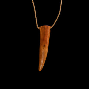 Rei Niho - Stained Deer Antler Tooth Pendant