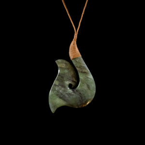 Totoweka Matau - Pounamu Hook Pendant