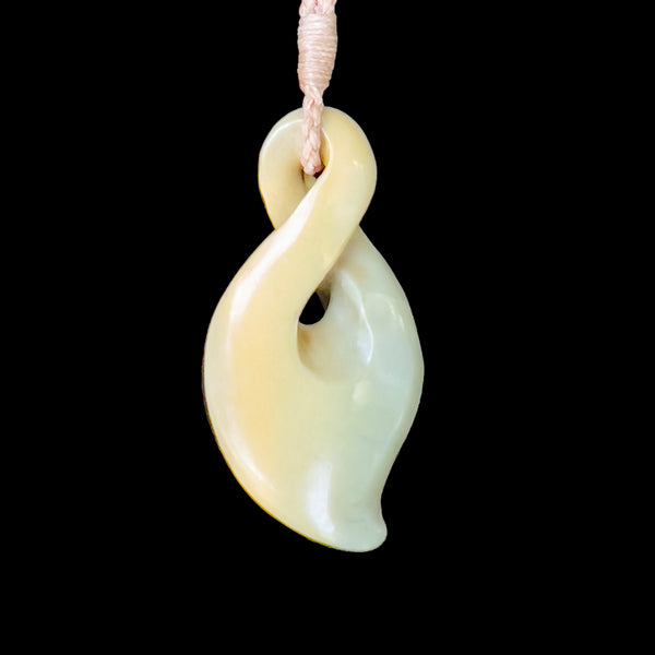 Pounamu Pikorua - Greenstone Single Twist Pendant | Sands Carving ...