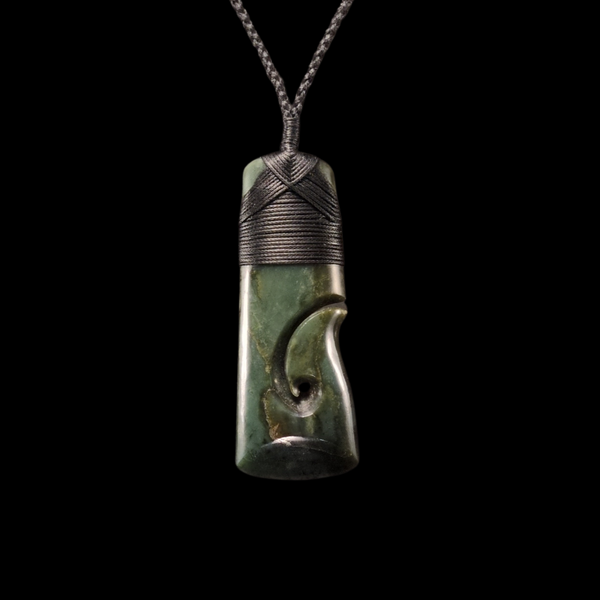 Hei Toki Matau Inanga - Greenstone Adze Pendant