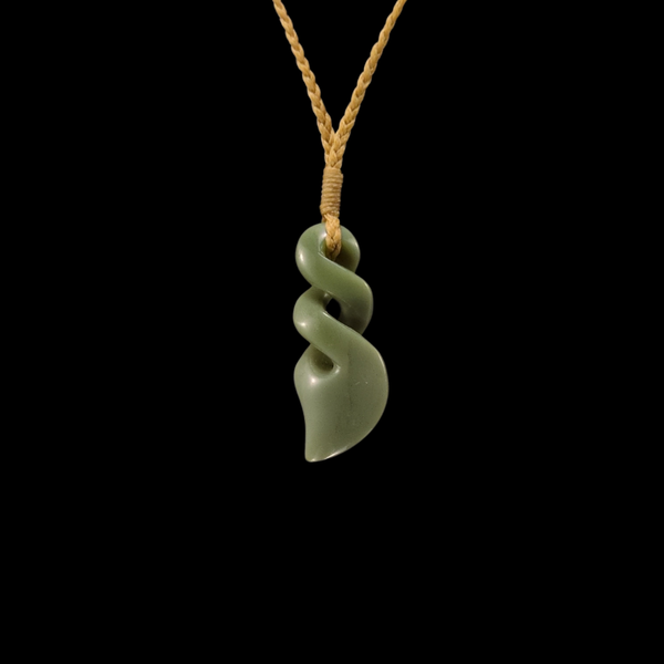 Pikorua Inanga - Greenstone Twist Pendant