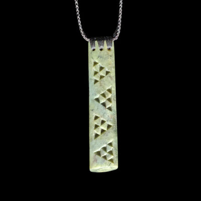 Hei Toki Tangiwai - Greenstone Adze Pendant - Sands Carving Studio