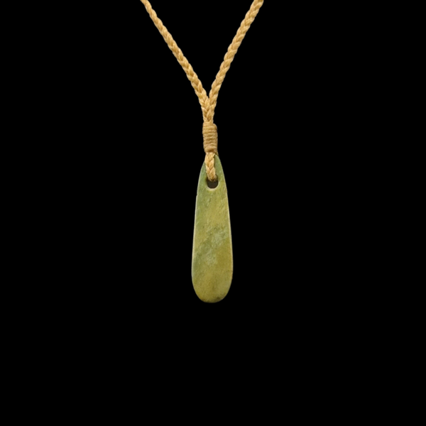 Roimata Raukaraka - Greenstone Teardrop Pendant