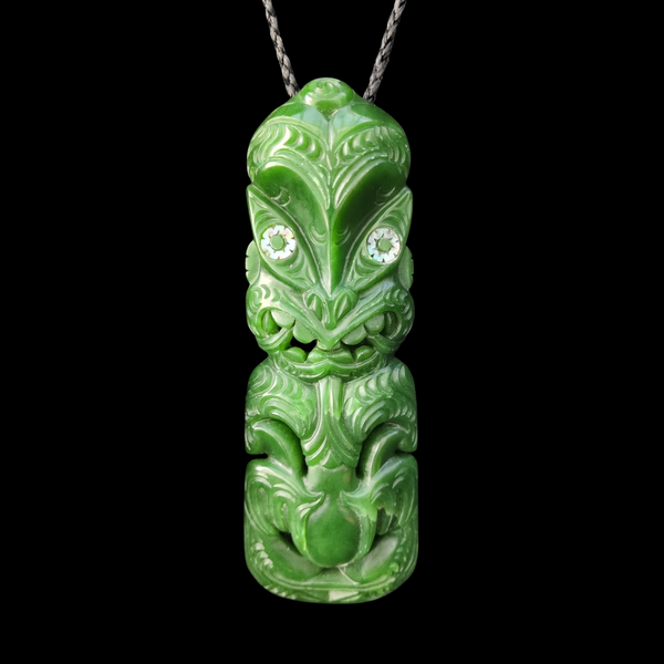 Hei Tiki Kahurangi- Greenstone Tiki Pendant