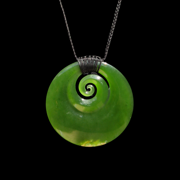 Koru Kahurangi - Greenstone Spiral Pendant