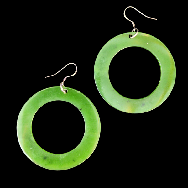 Mau Taringa Kahurangi - Pounamu Earrings