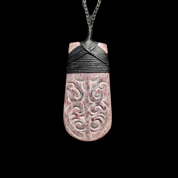 aroha stone hei toki adze pendant by sands carving studio