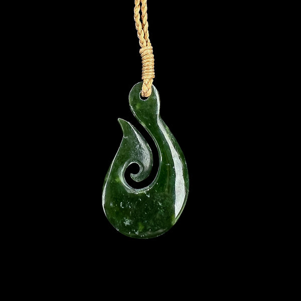 Whale Bone Hook Pendant - Koiwi Tohorā Matau Bound Pendant - Sands Carving  Studio