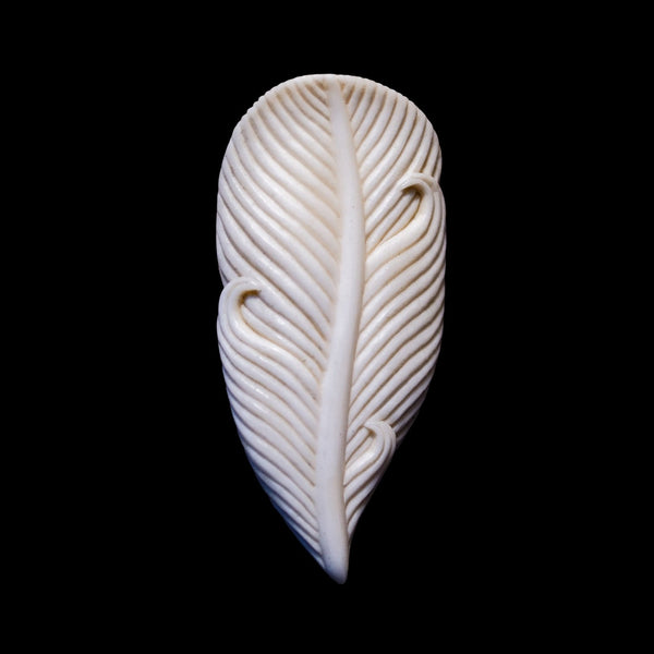 Bone Feather Brooch - Owen Mapp