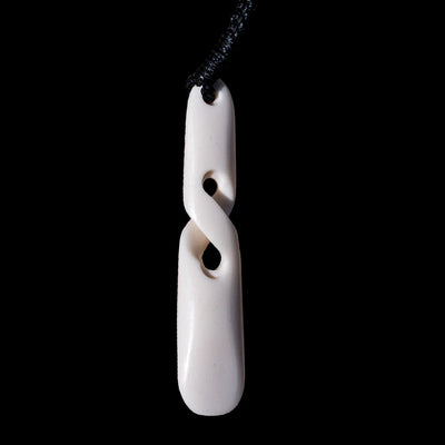 Tōrino Pikorua - Bone Twist Pendant | Peter Mitchell - Sands Carving Studio