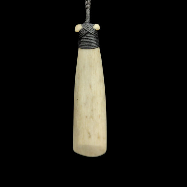 Hei Toki Parāoa -Whale bone Adze Pendant - Sands Carving Studio