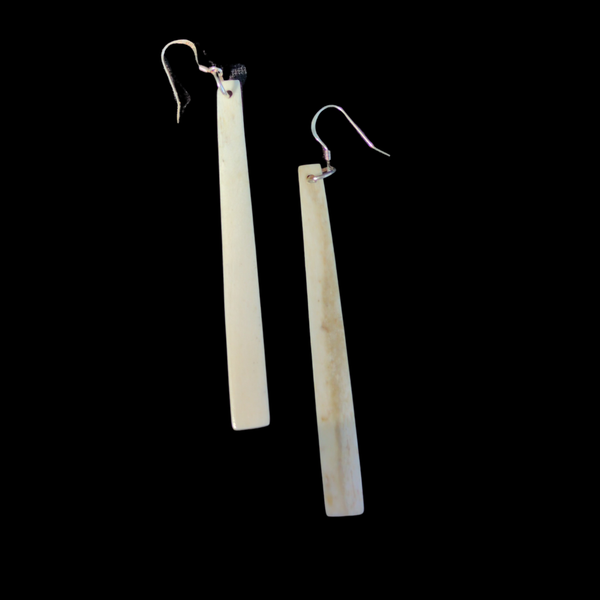 Whale Bone Mau Taringa - Drop Pendant Earrings
