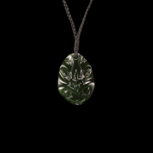 Wheku Kawakawa - Greenstone Carved Pendant