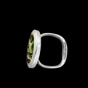 Moderner Pounamu Ring aus Sterlingsilber