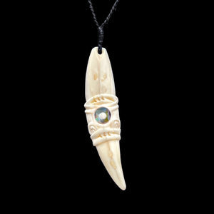 Seal Tooth Rei Niho - Carved Tooth Pendant