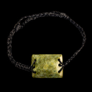 Stapelbares geflochtenes Armband aus neuseeländischer Pounamu-Jade