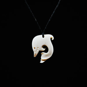 Matao - Contemporary Bone Dolphin Pendant