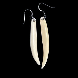Bone Niho Mau Taringa - Tooth Earrings