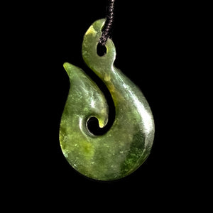 Pounamu Matau - Greenstone Hook Pendant