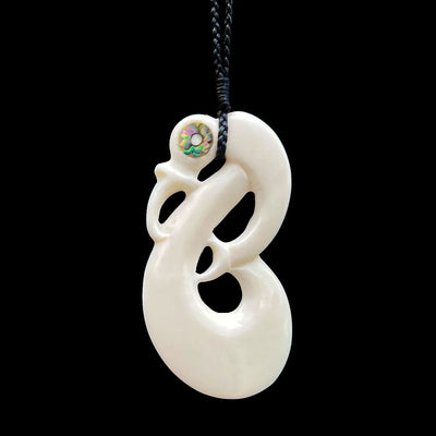 Manaia Wheua - Bone Manaia Pendant - Sands Carving Studio