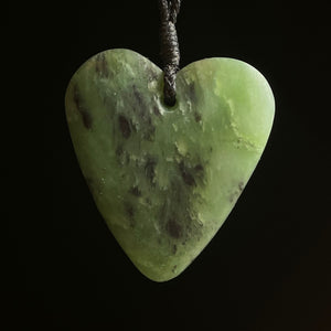 greenstone heart pendant