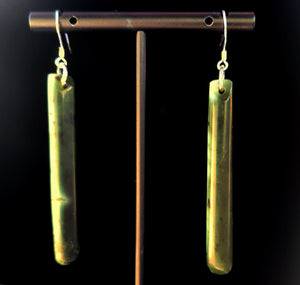 Raukaraka Roimata Mau Taringa -Marsden Jade Drop Earrings