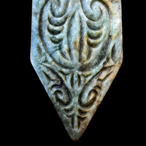 Taiaha Upoko Aero Oka - Maori Head and Tongue Dagger Pendant