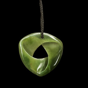 Pounamu Möbius - New Zealand Jade Infinity Twist Pendant