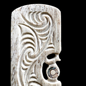 Paraoa Heru - Traditional Whale Bone Maori Hair Comb